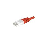 Cordon RJ45 catégorie 6A S/FTP rouge - 20 m
