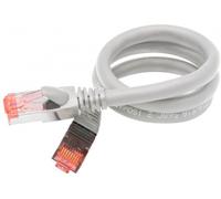 exertis Connect - Cordon de raccordement - RJ-45 (M) pour RJ-45 (M) - 2 m - U / FTP (Paire torsadée blindée) - CAT 6a - moulé, sans crochet - gris