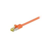 RJ45 Câble de Liaison, S/FTP (PiMF), avec CAT 7 Câble en Vrac, Orange, 0.5m Longueur