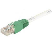 Cordon RJ45 croisé catégorie 6 S/FTP gris - 0,5 m