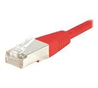 Cordon RJ45 croisé catégorie 6 S/FTP rouge - 3 m