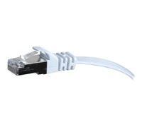 Cordon RJ45 plat catégorie 6 U/FTP snagless blanc - 5 m
