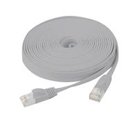 Cordon RJ45 plat catégorie 6 U/FTP snagless gris - 0,5 m
