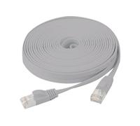 exertis Connect - Cordon de raccordement - RJ-45 (M) pour RJ-45 (M) - 10 m - U / FTP (Paire torsadée blindée) - CAT 6 - intérieur, sans crochet, plat