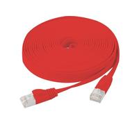 Cordon RJ45 plat catégorie 6 U/FTP snagless rouge - 2 m