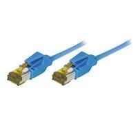 Cordon RJ45 sur câble catégorie 7 S/FTP LSOH snagless bleu - 0,3 m