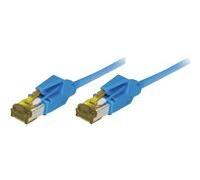 Cordon RJ45 sur câble catégorie 7 S/FTP LSOH snagless bleu - 1 m