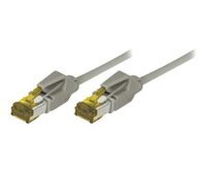 Cordon RJ45 sur câble catégorie 7 S/FTP LSOH snagless gris - 10 m