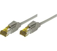 Cordon RJ45 sur câble catégorie 7 S/FTP LSOH snagless gris - 15 m