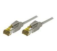 Cordon RJ45 sur câble catégorie 7 S/FTP LSOH snagless gris - 30 m