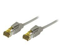 Cordon RJ45 sur câble catégorie 7 S/FTP LSOH snagless gris - 50 m