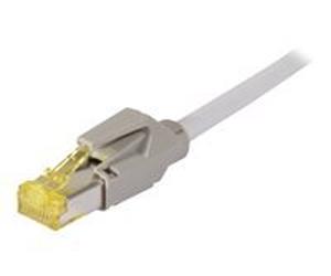 Cordon RJ45 sur câble catégorie 7 S/FTP LSOH snagless gris - 7,5 m