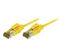 Cordon RJ45 sur câble catégorie 7 S/FTP LSOH snagless jaune - 2 m