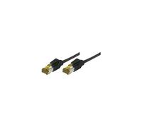 Cordon RJ45 sur câble catégorie 7 S/FTP LSOH snagless noir - 1 m