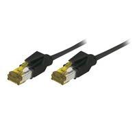 Cordon RJ45 sur câble catégorie 7 S/FTP LSOH snagless noir - 1 m