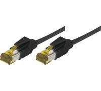 Cordon RJ45 sur câble catégorie 7 S/FTP LSOH snagless noir - 2 m