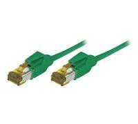Cordon RJ45 sur câble catégorie 7 S/FTP LSOH snagless vert - 0,3 m