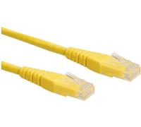 ROLINE Cordon LAN Cat 6 | Câble réseau UTP Ethernet avec connecteur RJ45 | jaune 5 m