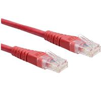 Cordon ROLINE Cat.6 (Classe E) UTP, rouge, 0,3 m