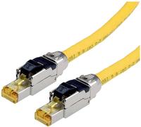 Cordon ROLINE Cat.8 (Classe I) S/FTP (PiMF) solide LSOH, jaune, 3 m