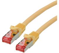 Cordon ROLINE S/FTP(PiMF) Cat.6, LSOH, Component Level, jaune, 5 m