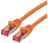 Cordon ROLINE S/FTP(PiMF) Cat.6, LSOH, Component Level, orange, 1 m