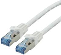 Cordon ROLINE S/FTP(PiMF) Cat.6A / 10 Gigabit, LSOH, Component Level, blanc, 7,5 m