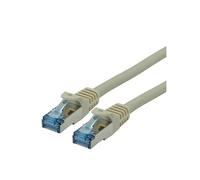 Cordon ROLINE S/FTP(PiMF) Cat.6A / 10 Gigabit, LSOH, Component Level, gris, 0,3 m