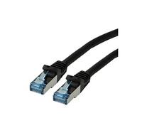 Cordon ROLINE S/FTP(PiMF) Cat.6A / 10 Gigabit, LSOH, Component Level, noir, 0,3 m