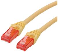 ROLINE Cordon LAN Cat 6 Component Level | Câble réseau UTP Ethernet avec connecteur RJ45 | jaune 3 m