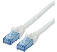 Roline - Cordon de raccordement - RJ-45 (M) pour RJ-45 (M) - 7.5 m - UTP - CAT 6a - sans halogène, moulé, bloqué - blanc