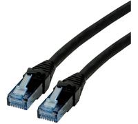 Roline - Cordon de raccordement - RJ-45 (M) pour RJ-45 (M) - 3 m - UTP - CAT 6a - sans halogène, moulé, bloqué - noir