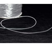 Cordon rond elastique - Argent - ø 2mm souple - (par 5 mètres)