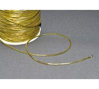 Cordon rond elastique - Or, Doré - ø 2mm souple - (au mètre)