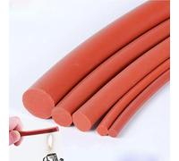 Cordon rond rouge en silicone solide barre de tige en caoutchouc de silicone joint en caoutchouc de silicone garniture bandes d'étanchéité joint torique haute température étanche-diamètre 6 mm x 1 m