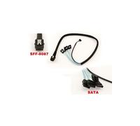 Cordon SAS MiniSAS SFF-8087 vers 4 fiches SATA et liaison SIDEBAND. Longueur 60cm, SFF8087 26 broches Mini-SAS interne et SATA 7 broches