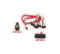 Cordon SAS MiniSAS SFF-8087 vers 4 fiches SFF-8482. Longueur 1M, SFF8087 26 broches Mini-SAS interne vers SFF8482 SAS interne