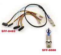 Cordon SAS MiniSAS SFF-8088 vers SFF-8482 Longueur 100cm