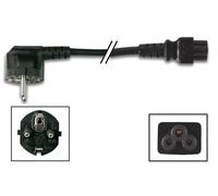 CORDON SECTEUR AVEC FICHE MALE COUDEE VERS COMPAQ FEMELLE