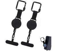 Cordon Securite Telephone Portable, RéTractables Antivol Laniere Telephone Portable, Attache Telephone Ski, Sangle Anti-Chute Avec Mousqueton,Pour Ski,Alpinisme,Cyclisme, Protection Du TéLéPhone (B)