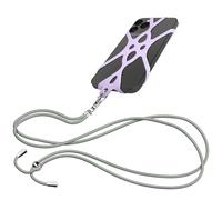 Cordon Smartphone avec Silicone Universel Extensible Réglable 90cm lavande