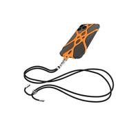 Cordon Smartphone avec Silicone Universel Extensible Réglable 90cm Orange