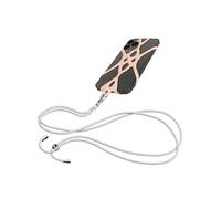 Cordon Smartphone avec Silicone Universel Extensible Réglable 90cm Rose