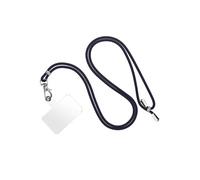 Cordon Smartphone Universel Coque et Étui Nylon Tressé Réglable 90cm bleu nuit
