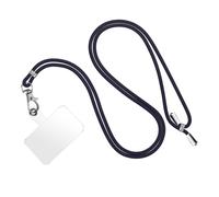 Cordon Smartphone Universel Coque et Étui Nylon Tressé Réglable 90cm bleu nuit