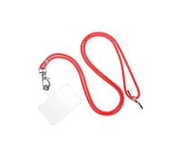Cordon Smartphone Universel Coque et Étui Nylon Tressé Réglable 90cm rouge