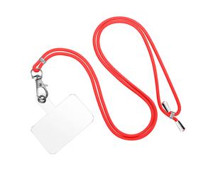 Cordon Smartphone Universel Coque et Étui Nylon Tressé Réglable 90cm rouge