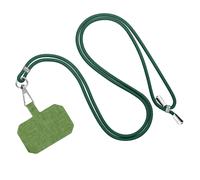 Cordon Smartphone Universel Coque / Etui Nylon Tressé Réglable 90cm Vert foncé