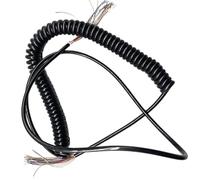 Cordon spiral à ressort， Câble en spirale carré à 24 noyaux de 0.25mm, câble de volant, Machine-outil CNC, fil de connexion, bobine rétractable(Stretch 1 meter)