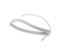 Cordon spiral RJ9 pour combiné Blanc - 2 m Goobay
